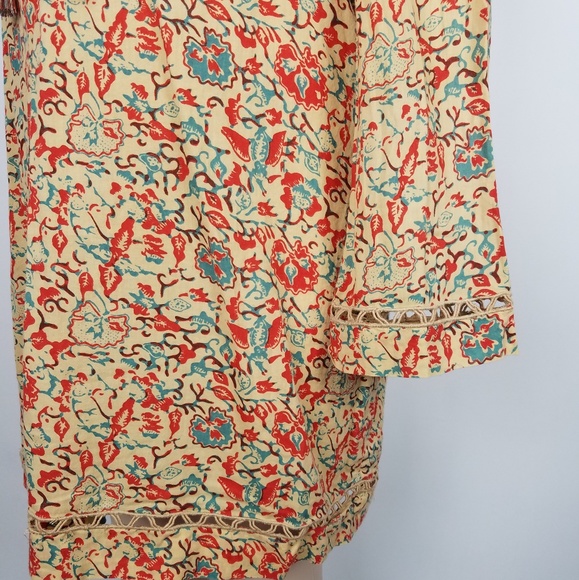 John robshaw for Lucky boho flower print dress L - Picture 5 of 8